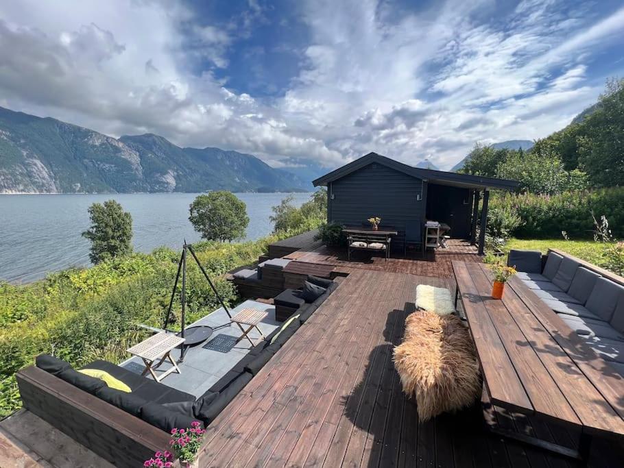Cabin By The Fjord Oksendalsora Екстериор снимка